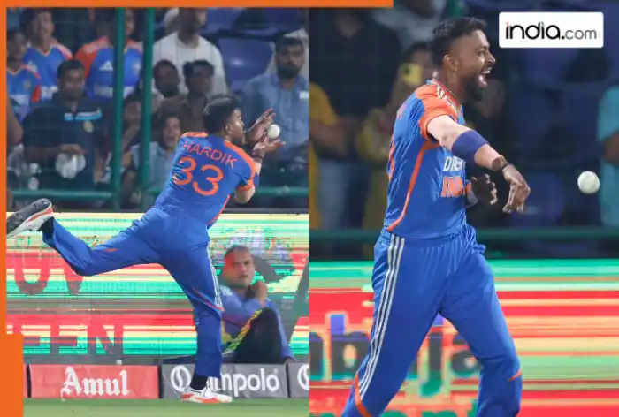 Stunning Catch! Hardik Pandya covers 25m with a remarkable running catch against Bangladesh in 2nd T20I match in Delhi