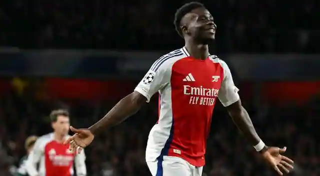 Mikel Arteta praises 'incredible' Saka for instrumental role in Arsenal's Champions League victory over Monaco